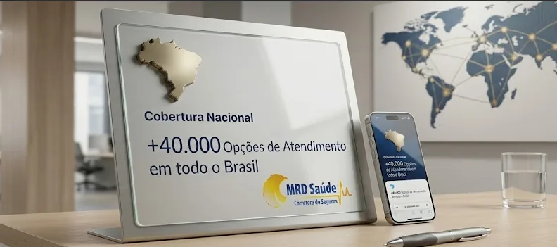 Cobertura Nacional - +40.000 opções de atendimento em todo o Brasil